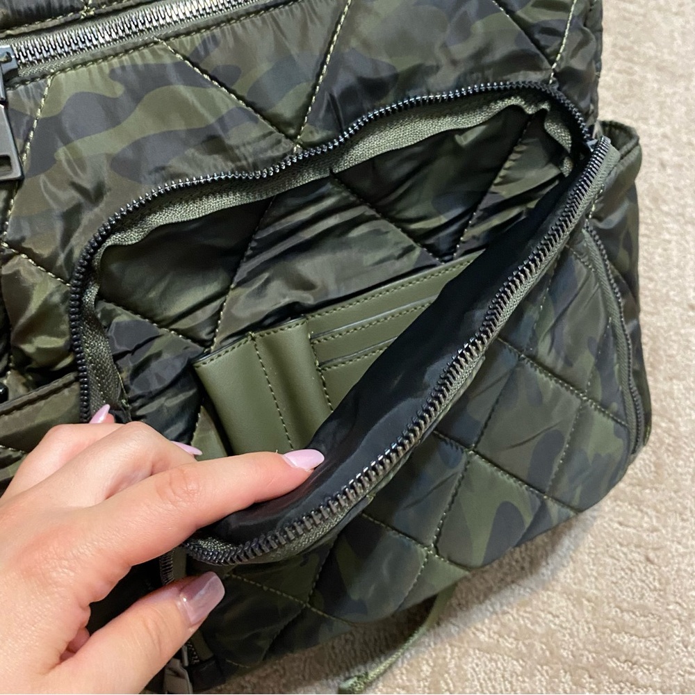{INC International Concepts} Camo Quilted Nylon Backpack - Picture 10 of 16